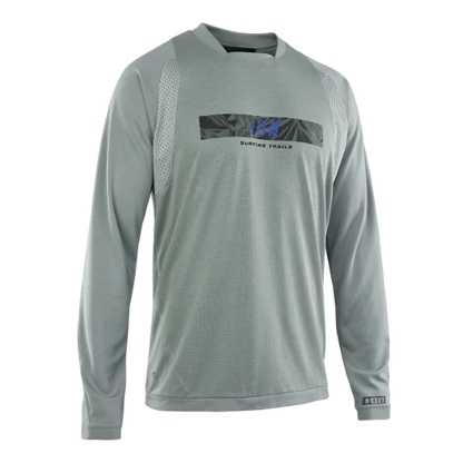 ION Scrub Amp Long Sleeve MTB Jersey - Tidal Green - 2022 621 Tidal Green Small 