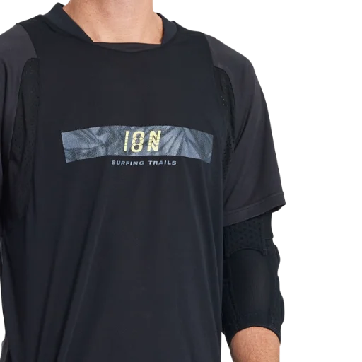 ION Scrub Amp Short Sleeve MTB Jersey - Black - 2022