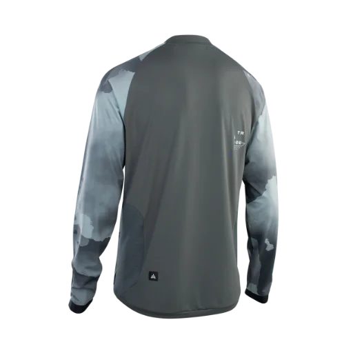 ION Traze Amp AFT Long Sleeve MTB Jersey - Thunder Gray