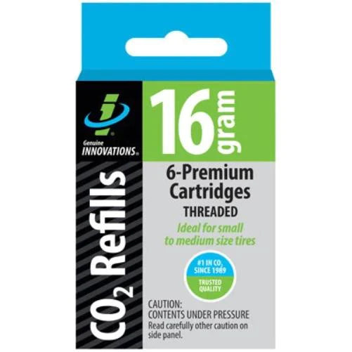 Genuine Innovations Threaded CO2 Cartridges - 16g