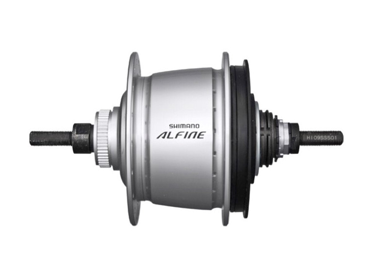 Shimano Alfine S7001-8 Internal Gear Hub - Silver Silver 135x187mm Bolt-On 32h - Center Lock