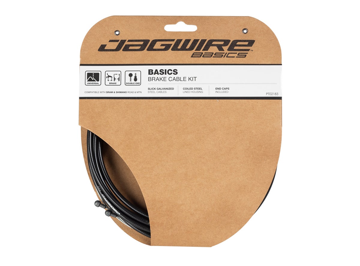 Jagwire Basics Brake DIY Cable Kit - Black Black SRAM/Shimano - MTB/Road 