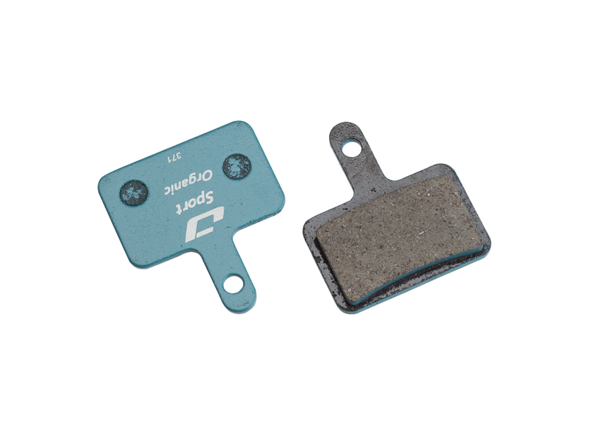 Jagwire Mountain Sport Organic Disc Brake Pads Blue Pad Shape 22 - Fits - Acera M3050/Alivio M4050/Deore M515/M515-LA/M525/T615 