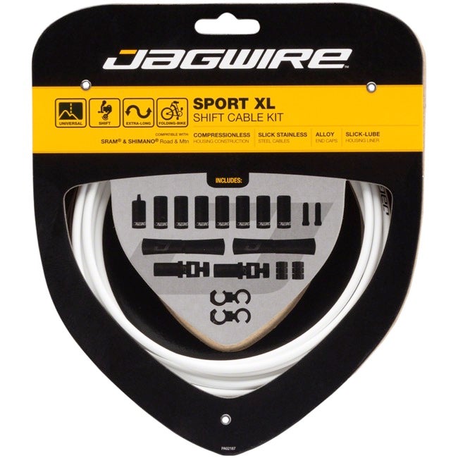 Jagwire Sport XL Shift Cable Kit - SRAM Shimano - White White  