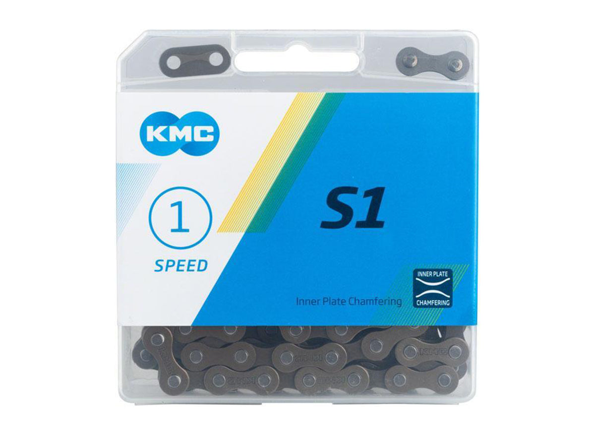 KMC S1 BMX Chain - 1/2 x 1/8 - Brown Brown 112L 