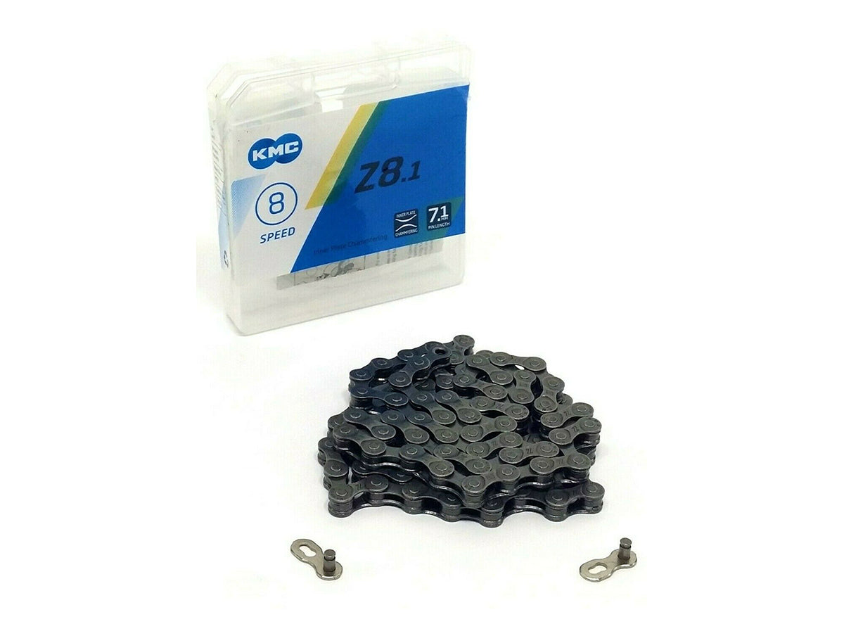 KMC Z8.1 6/7/8 Speed Chain Gray 116L - Reusable Master Link 