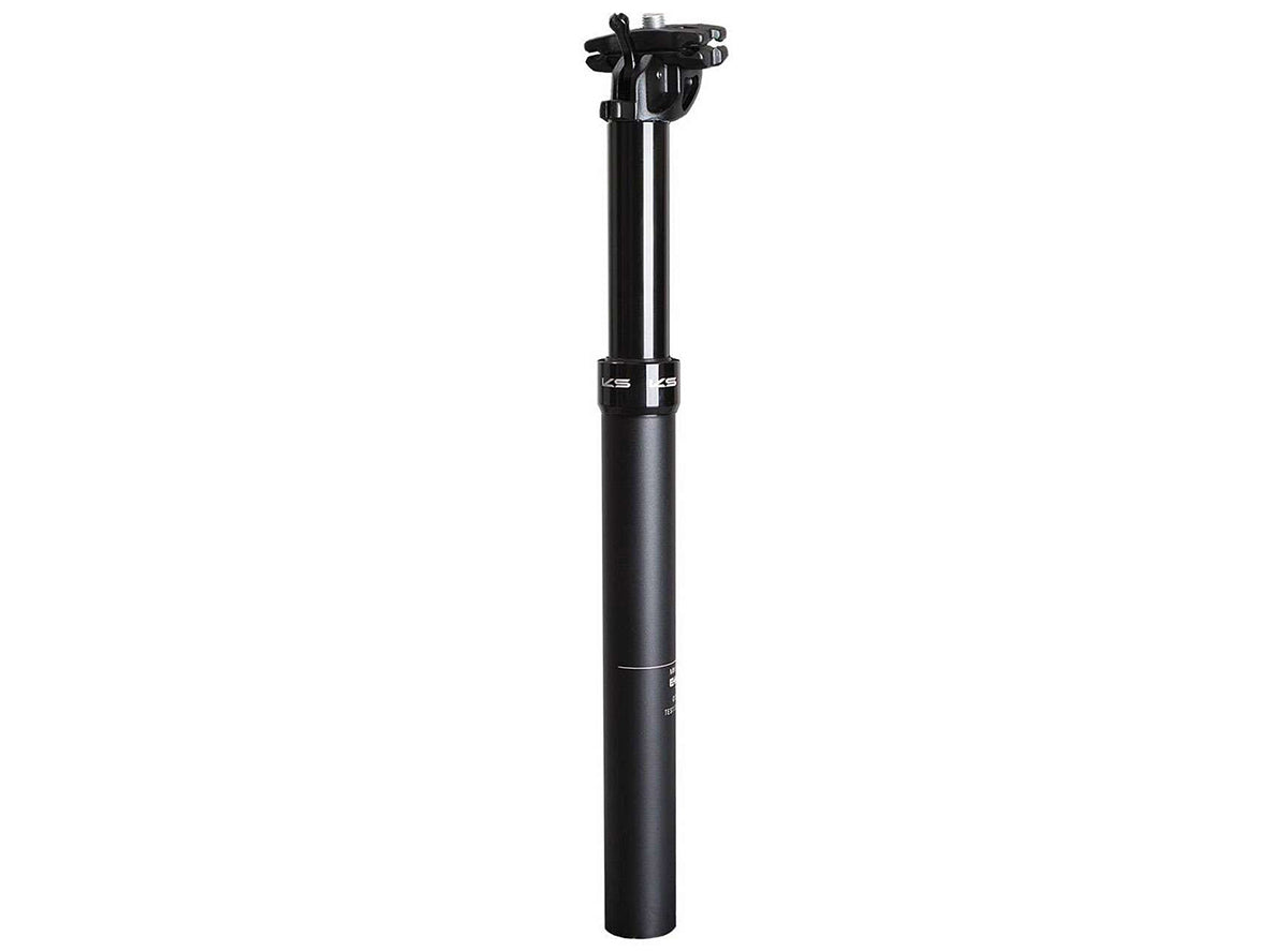 KS Suspension eTen Remote Dropper Post - External - 2021 Black 31.6mm - 445mm 125mm Drop - Remote Not Included