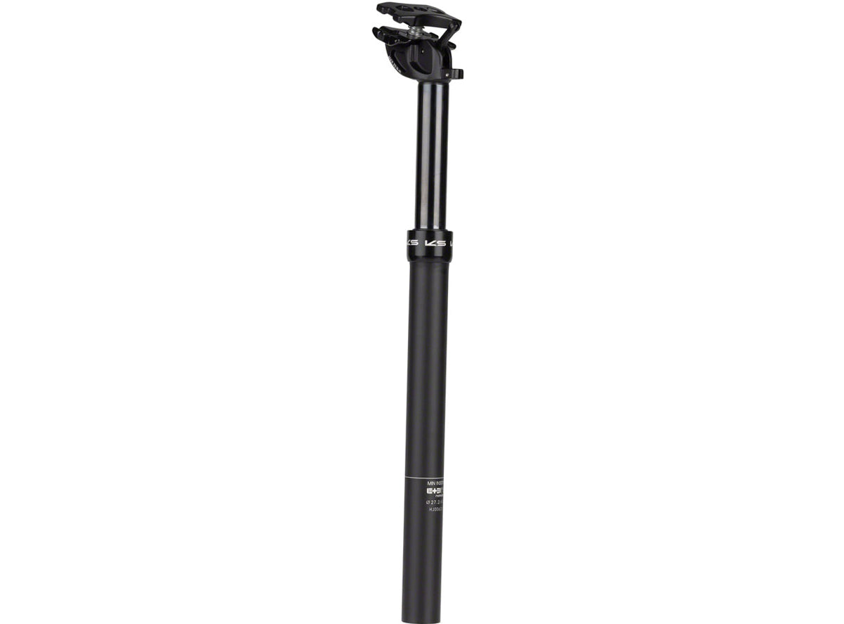 KS Suspension eTen Remote External Dropper Post - No Remote Black 410mm - 27.2mm 100mm Drop - No Remote