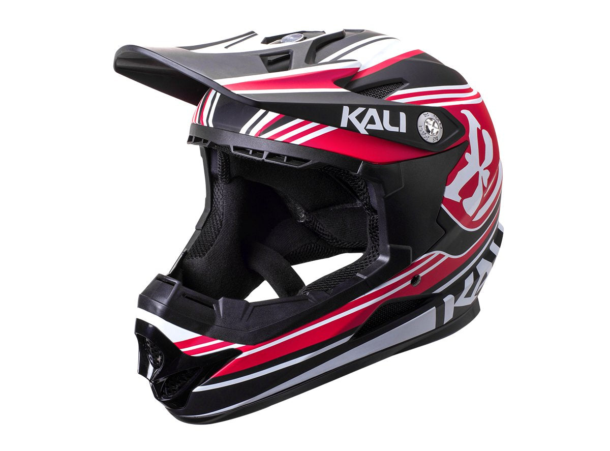 Kali Zoka Full Face Helmet - Slash - Red-Black Red - Black Small 