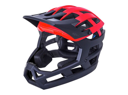 Kali Invader 2.0 Enduro Helmet - Matt Black-Red Matt Black - Red X-Small/Medium 