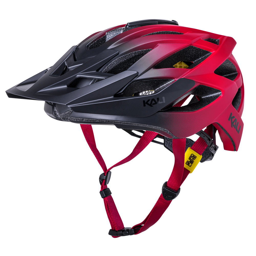 Kali Lunati 2.0 MTB Helmet - Fade Matt Black-Red Matt Black - Red Small/Medium 