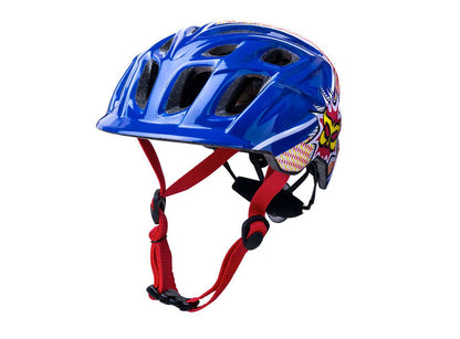 Kali Protectives Chakra MTB Helmet - Kids - Power Blue-Red Power Blue - Red Small 