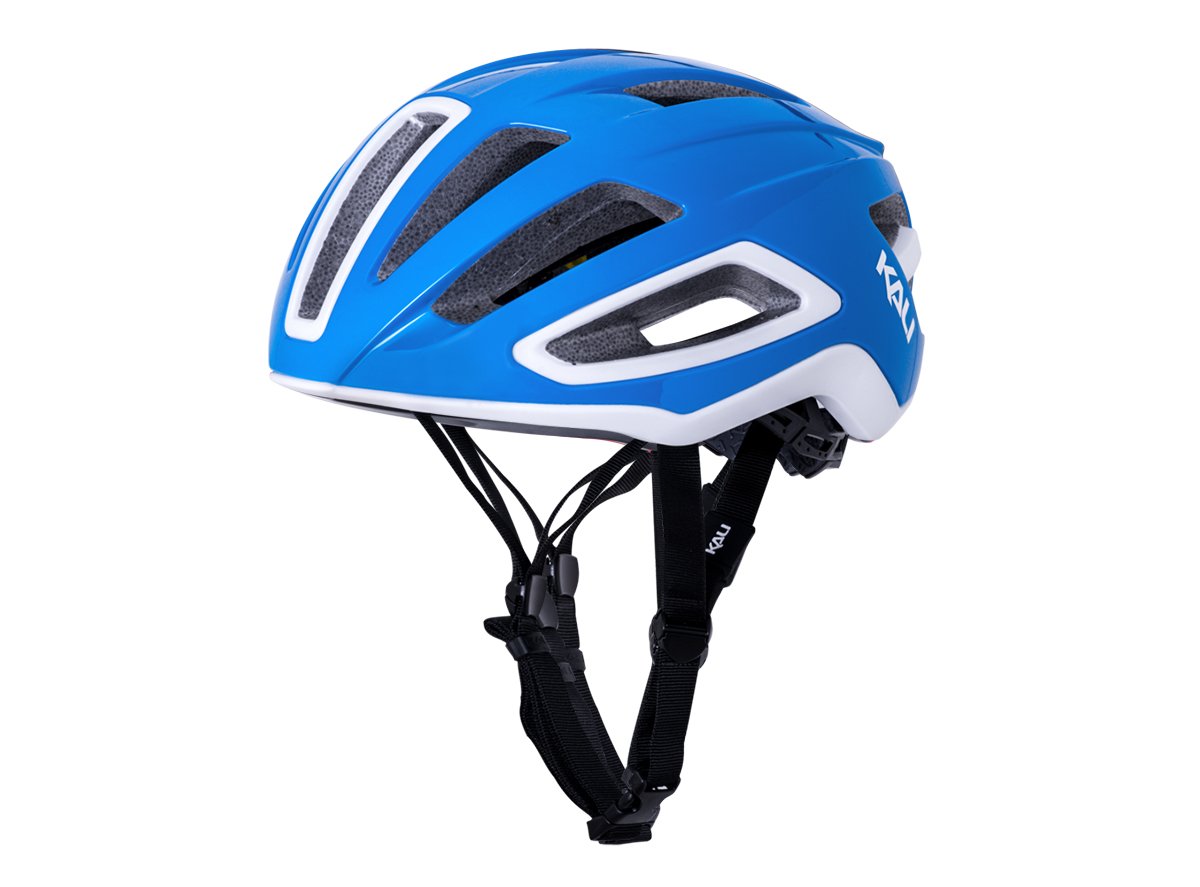 Kali Uno Solid Road Helmet - Gloss Blue-White Gloss Blue - White Small/Medium 