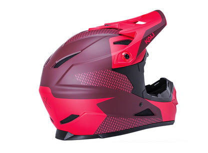 Kali Zoka Full Face Helmet - Dash Matt Red-Burgandy