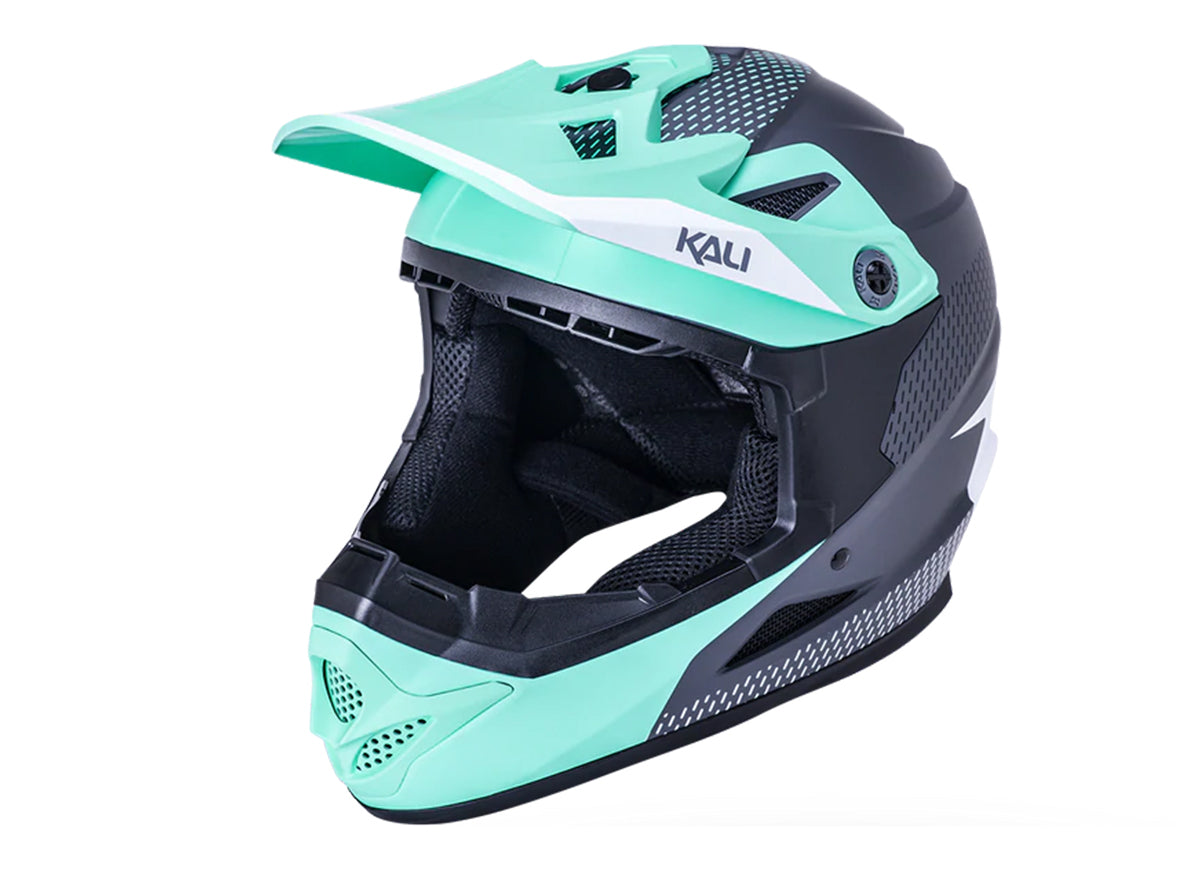 Kali Zoka Full Face Helmet - Dash Matt Seafoam-Gray Matt Seafoam - Gray Small 