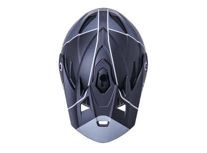 Kali Zoka Full Face Helmet - Stripe Matt Black-Gray