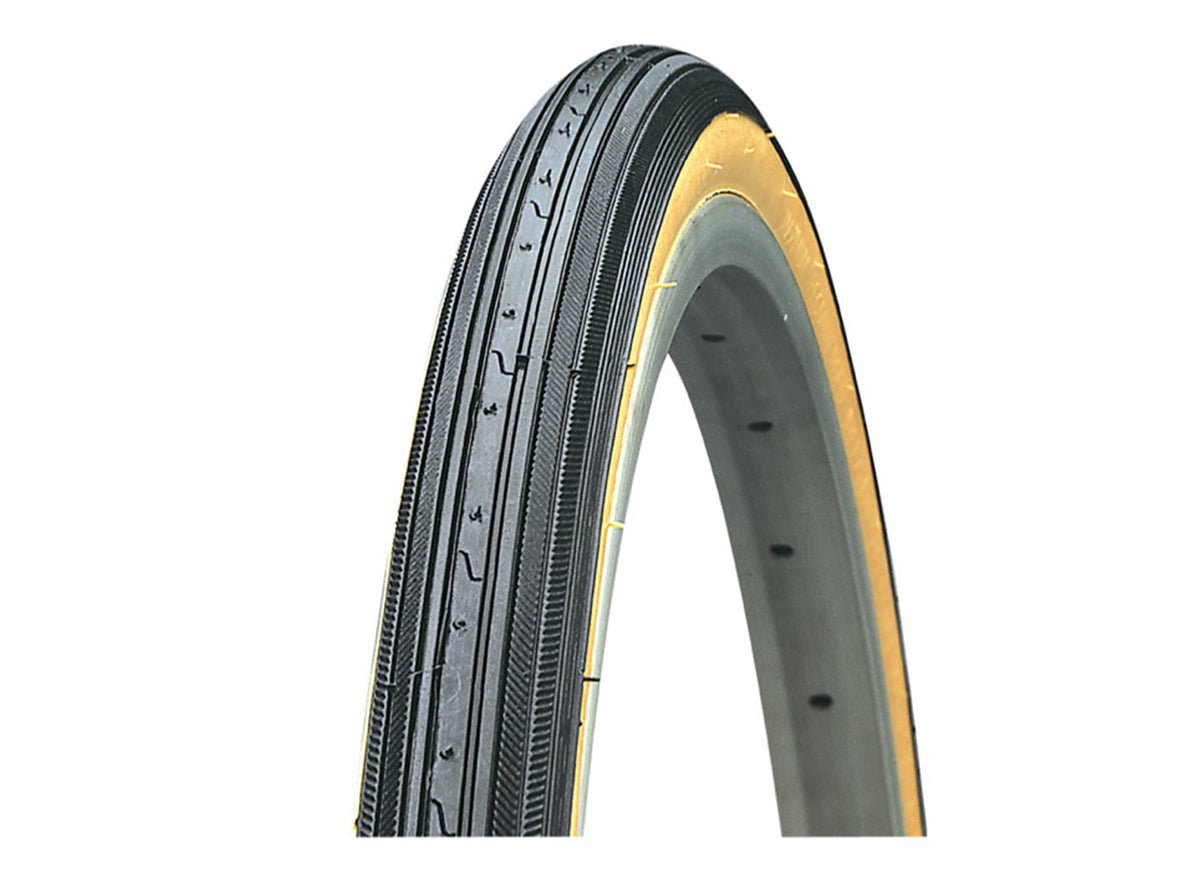 Kenda K40 27" Wire Street Tire - Black-Tan Black - Tan 1.3/8" 