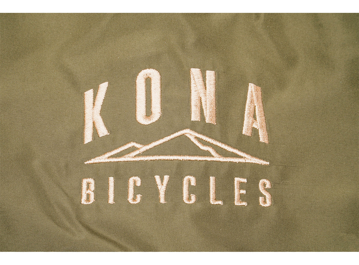 Kona North Shore Long Sleeve Windbreaker - Half Zip - Olive