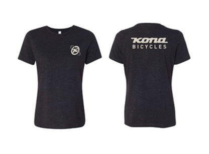 Kona Orbit Tee - Womens - Black Heather Black Small 