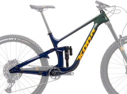 Kona Process X DL Frame - Indigo-Forest-Gray Fade - 2021 Indigo - Forest - Gray Fade Small 