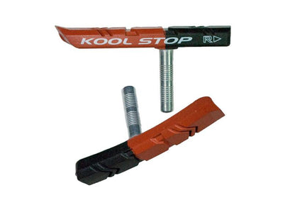 Kool Stop MTB V-Brake Pads - Smooth Post - Black-Salmon Black - Salmon Post Type Pads 