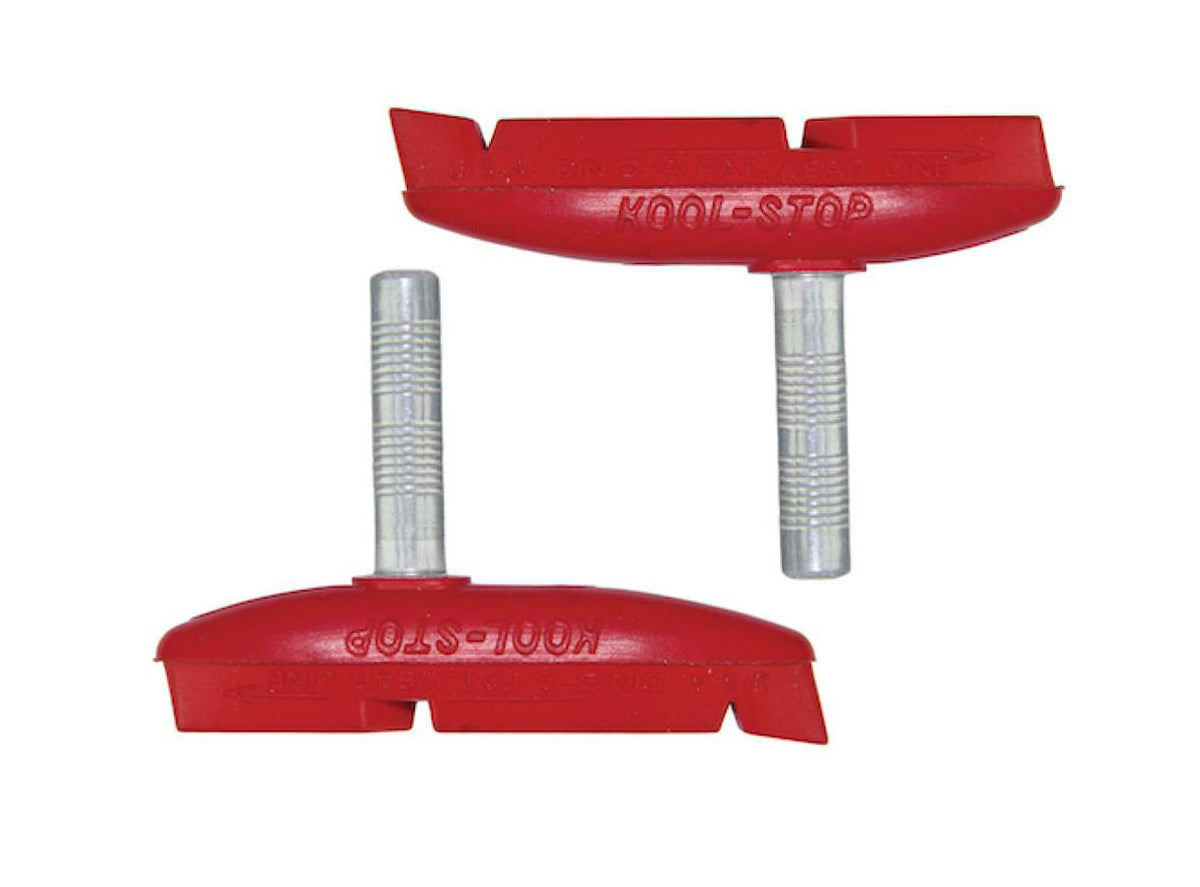 Kool Stop Eagle Claw II MTB V-Brake Pads - Smooth Post - Red Red Post Type Pads 