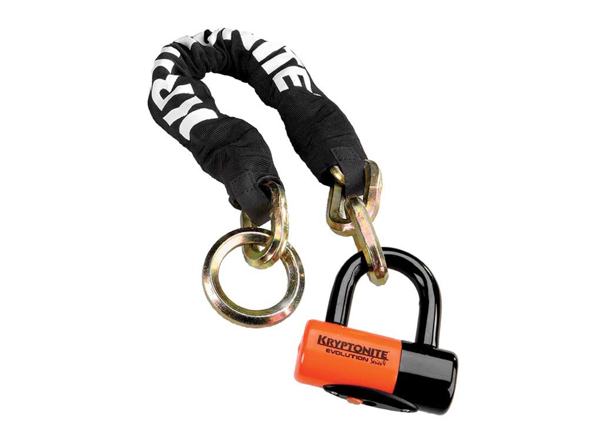 Kryptonite New York Noose 1275 Chain & Padlock - Black Black  