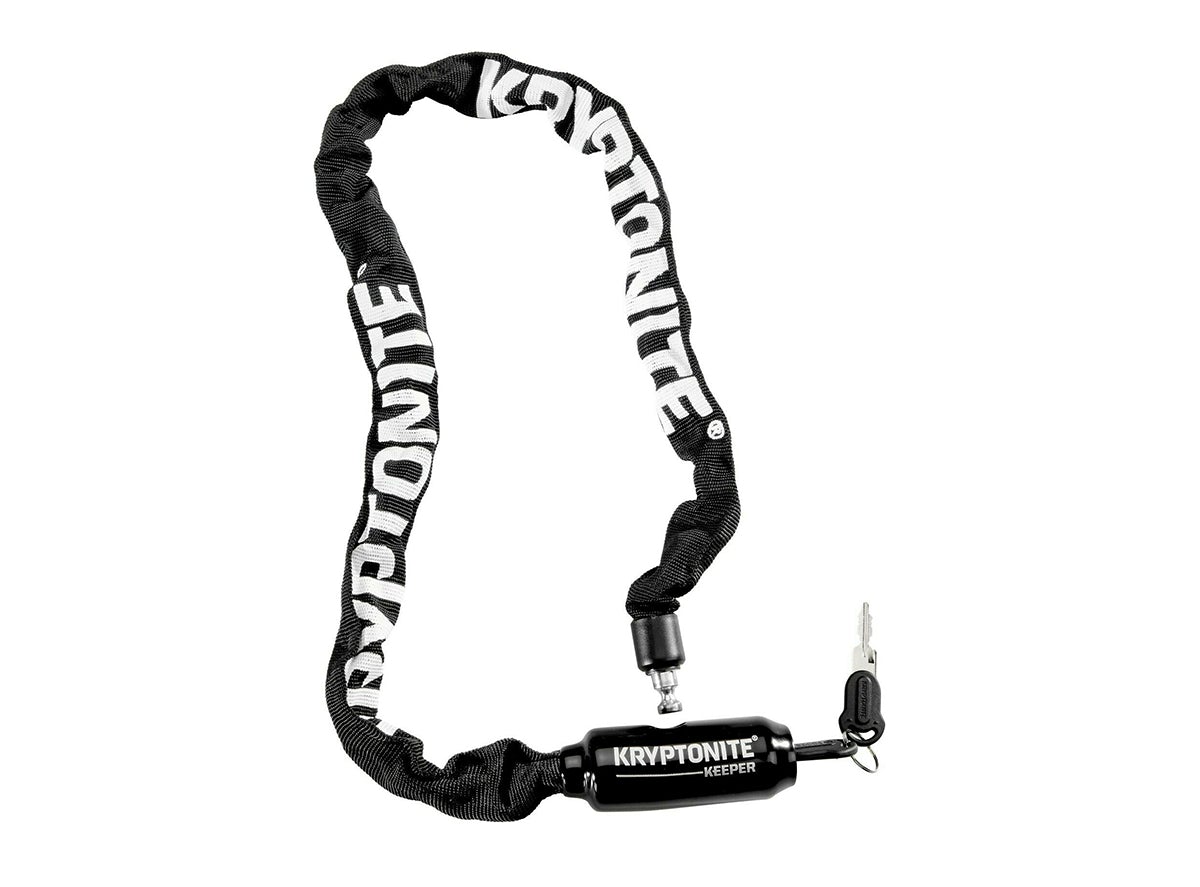 Kryptonite Keeper 585 Integrated Chain Lock - Key - Black Black 2.8' x 5mm 