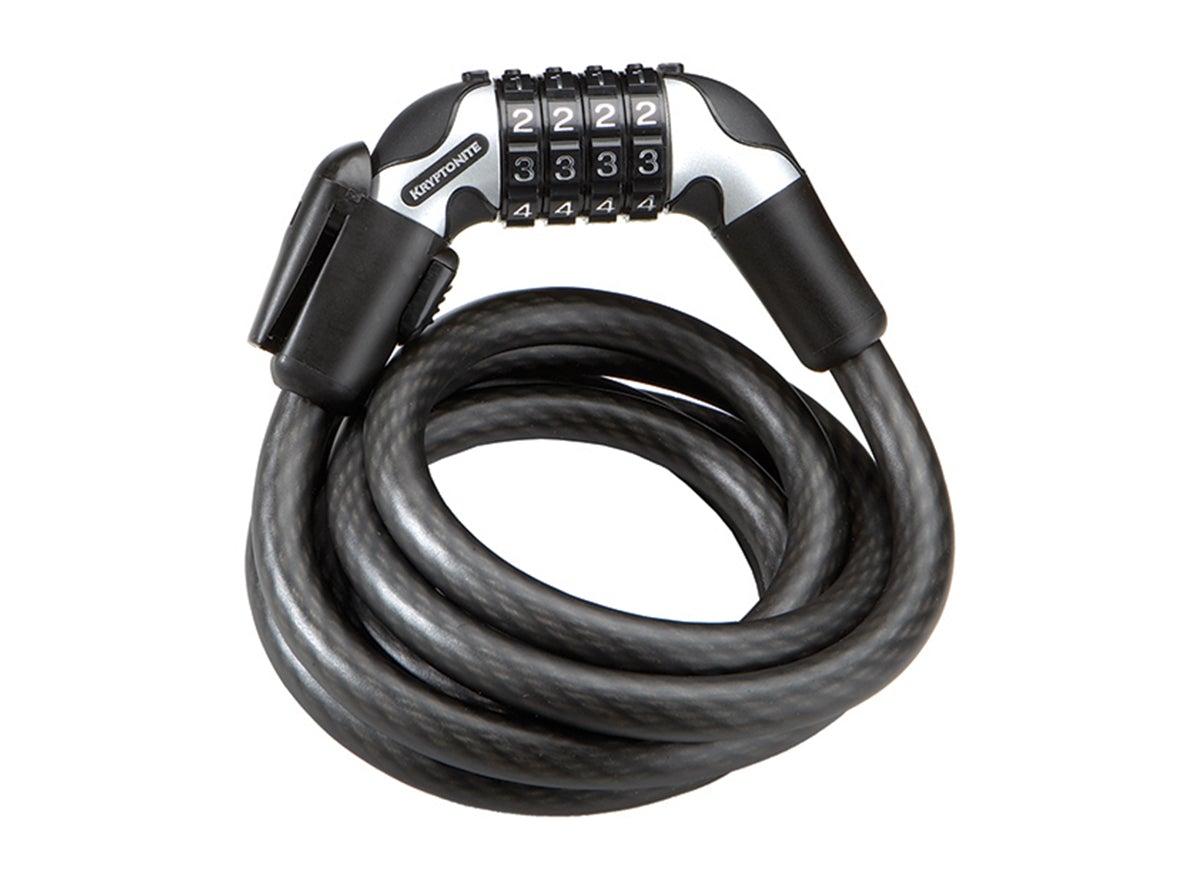 Kryptonite KryptoFlex 1218 Cable Lock - Combination - Black Black 6' x 12mm 