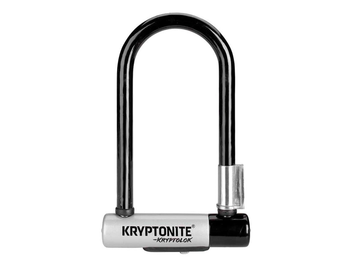 Kryptonite KryptoLok U-Lock Mini - Keyed - Black-Gray Black - Gray 3.25 x 7" 