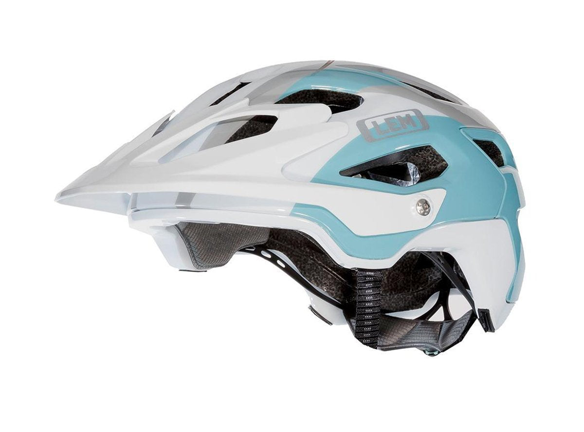 LEM Flow MTB Helmet - Blue-White Blue - White Small 