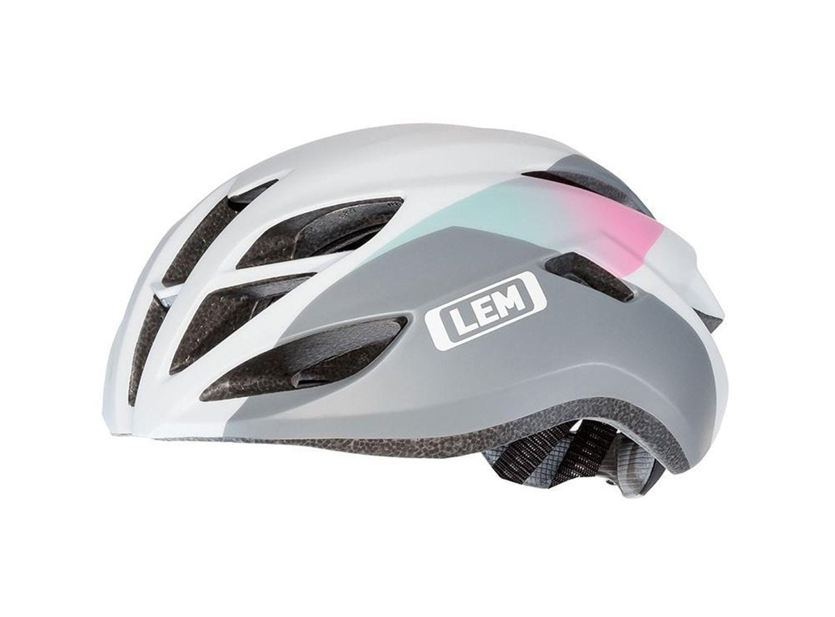 LEM Volata Road Bike Helmet - Pink-White Pink - White Small 