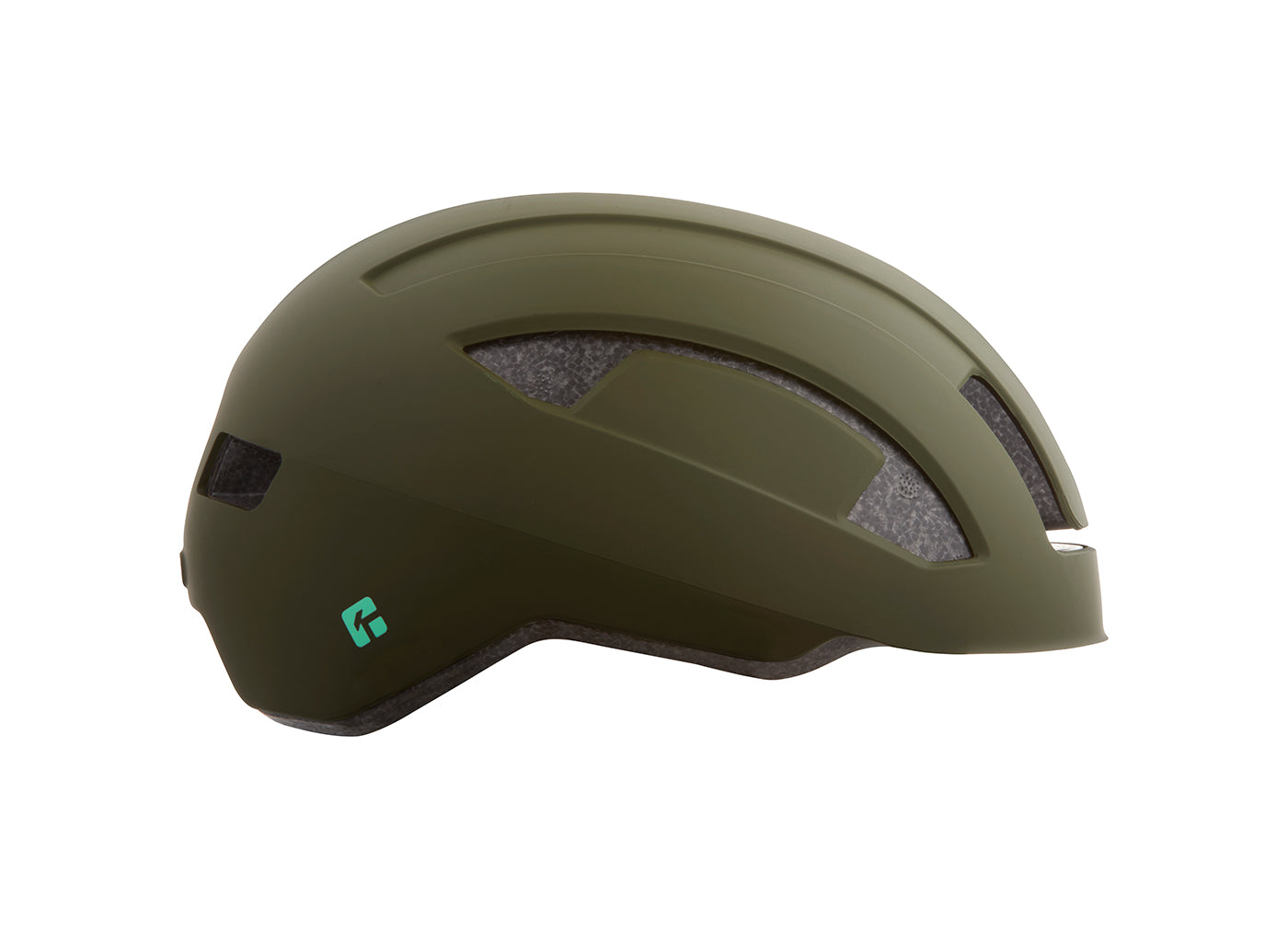 Dark green best sale bike helmet