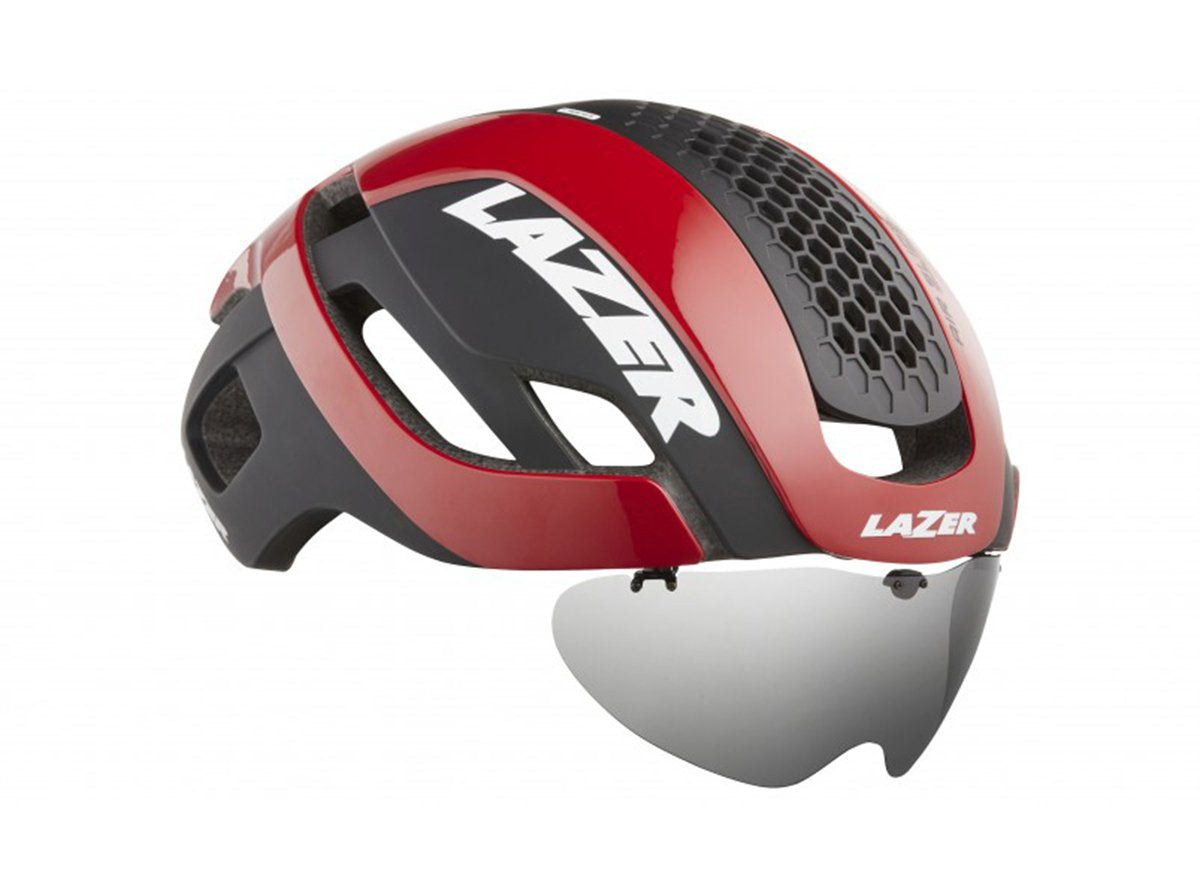 Lazer Bullet 2.0 Road Helmet - Red - 2020 Red Small Rear Mounted LED Light