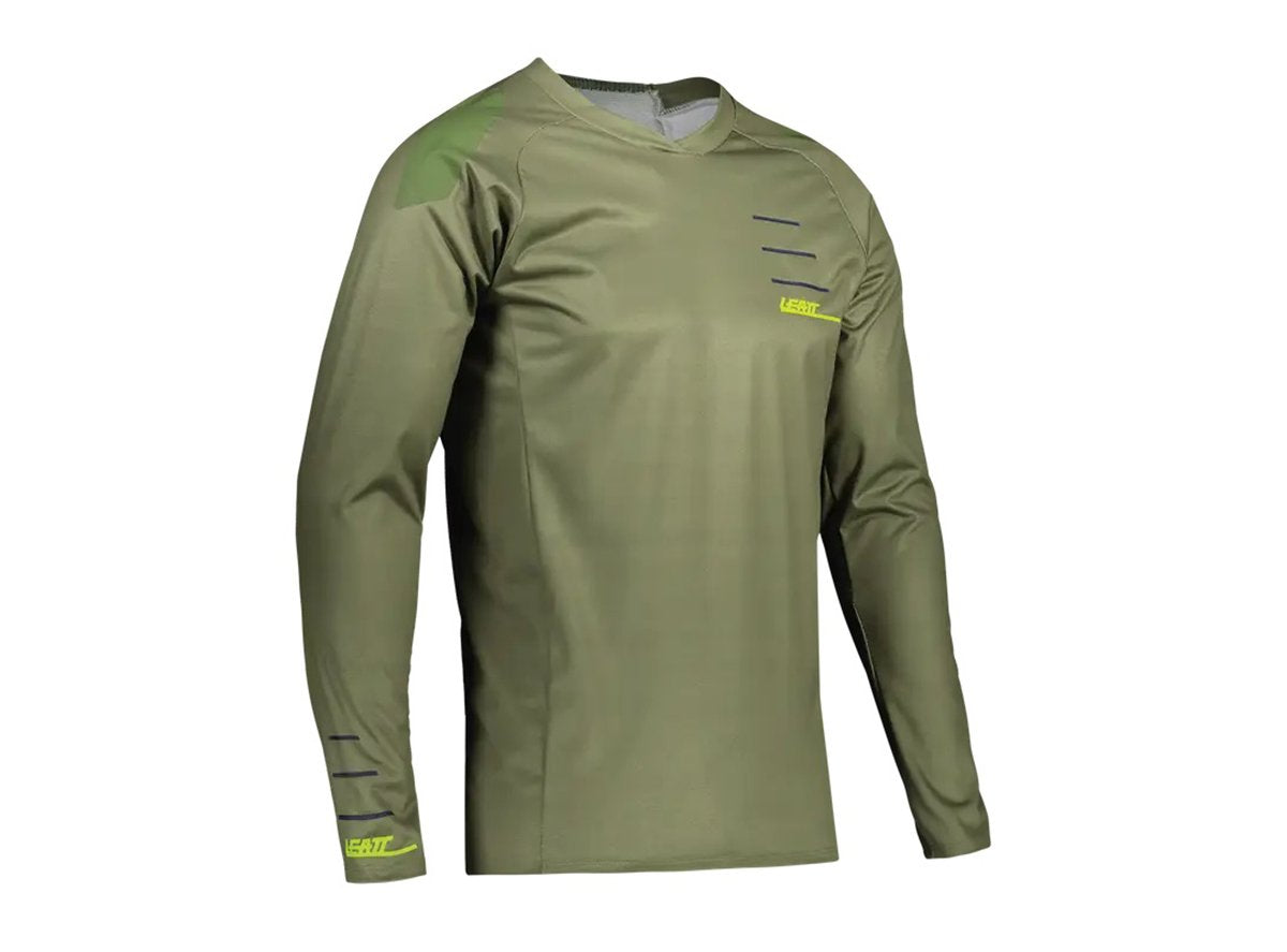 Leatt MTB 5.0 Long Sleeve MTB Jersey - Cactus - 2021 Cactus Small 