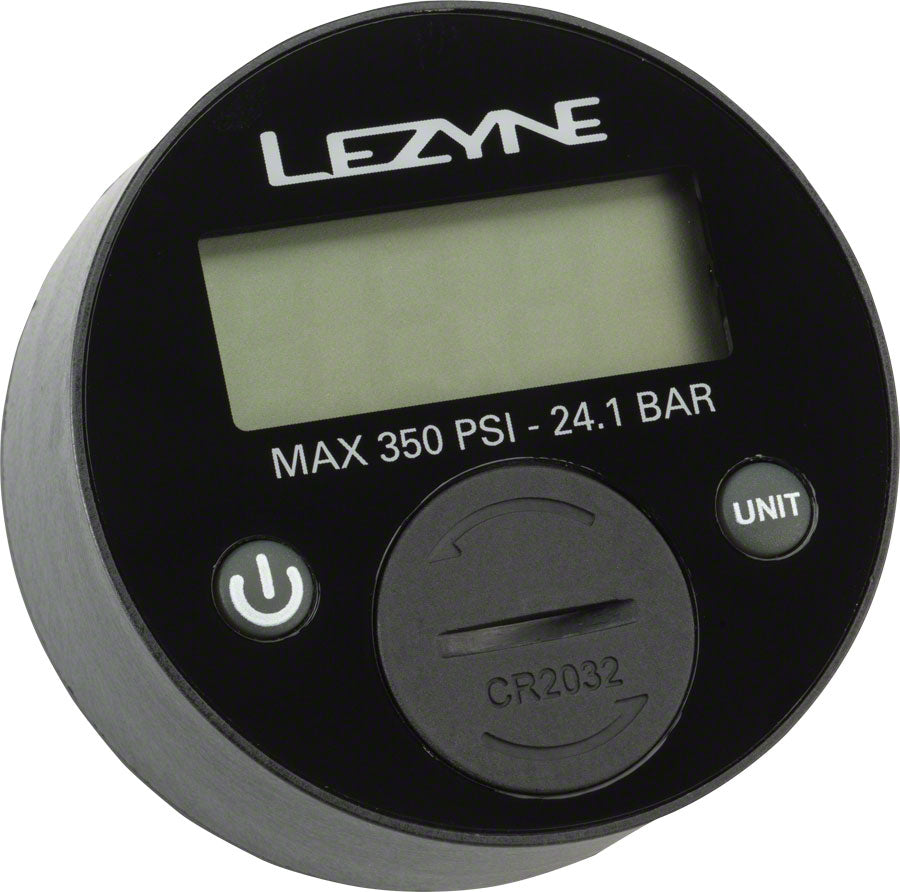 Lezyne 350 PSI Digital Gauge - 2.5" Black 2.5" 