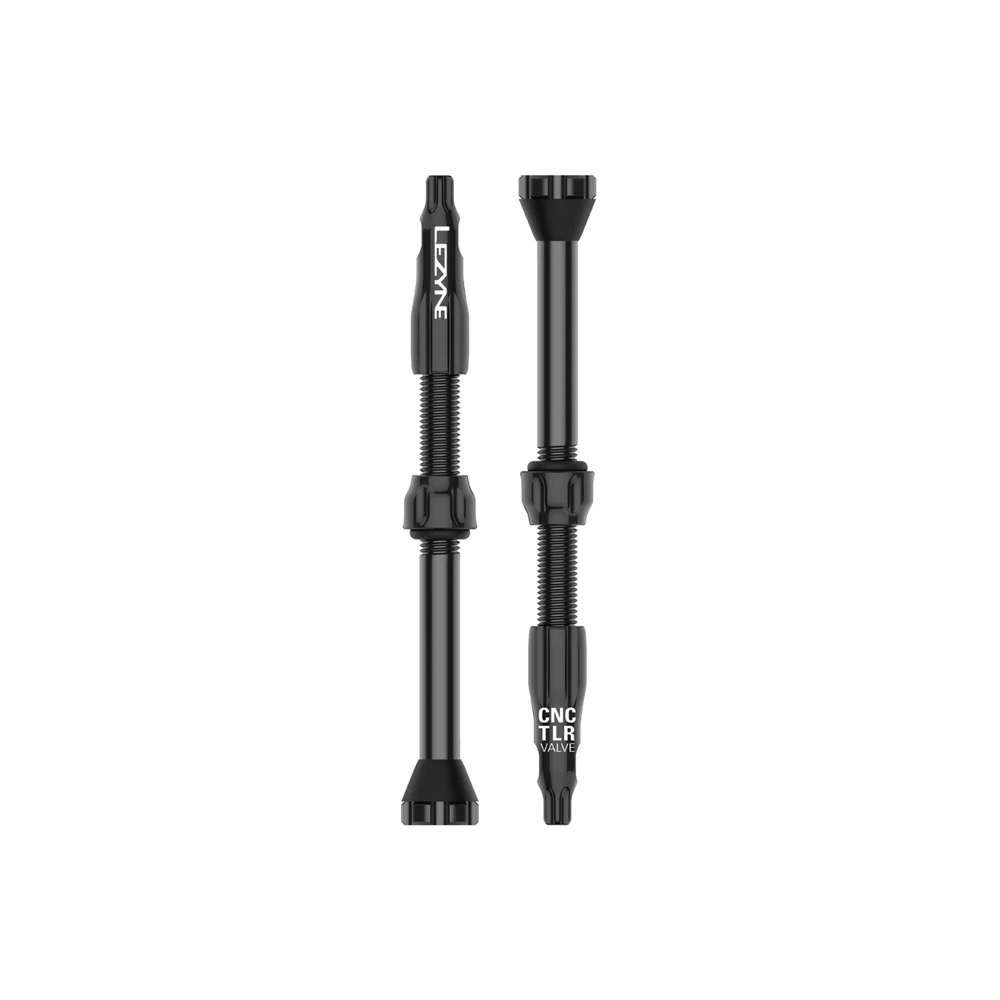 Lezyne CNC TLR Tubeless Valve - 60mm - Pair Black  