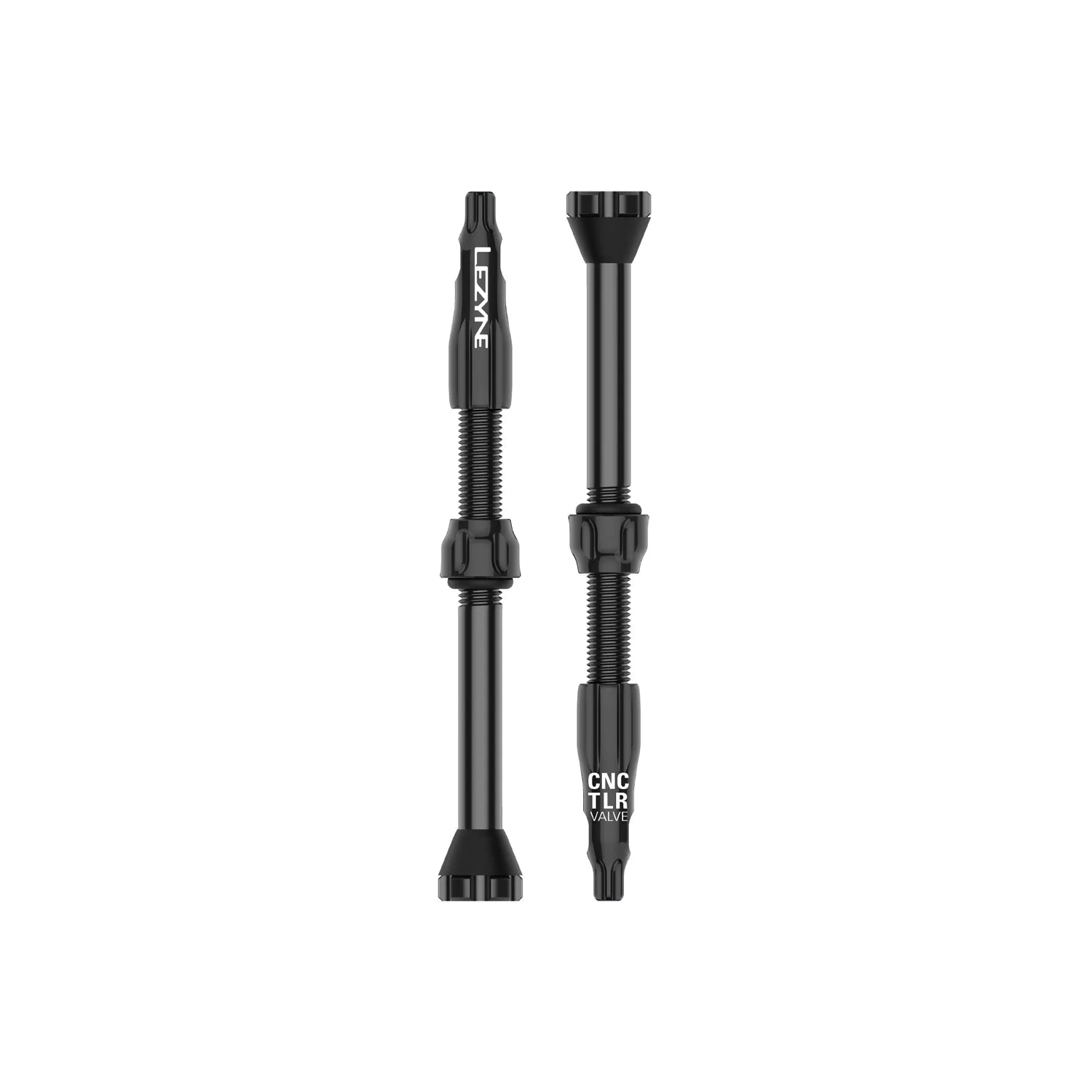 Lezyne CNC TLR Tubeless Valve - 60mm - Pair Black  