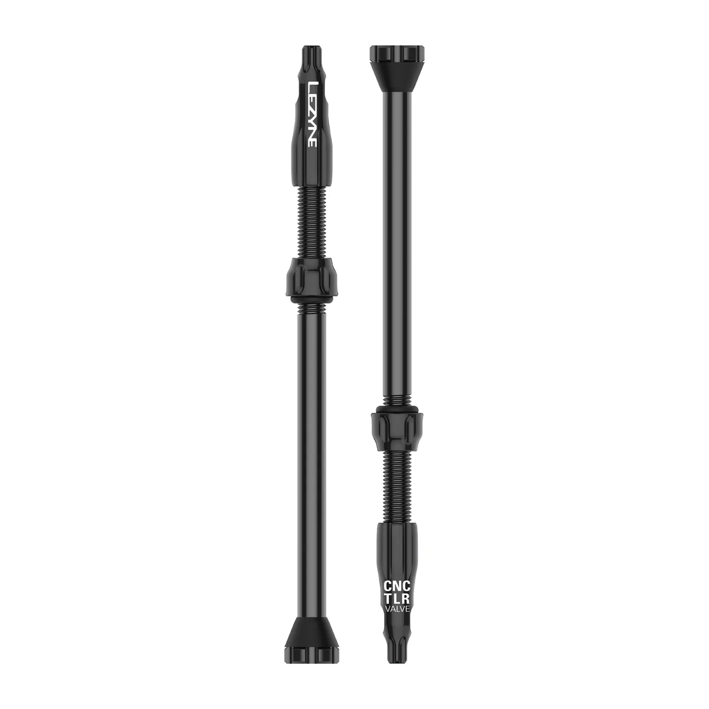 Lezyne CNC TLR Tubeless Valve - 80mm - Pair Black  