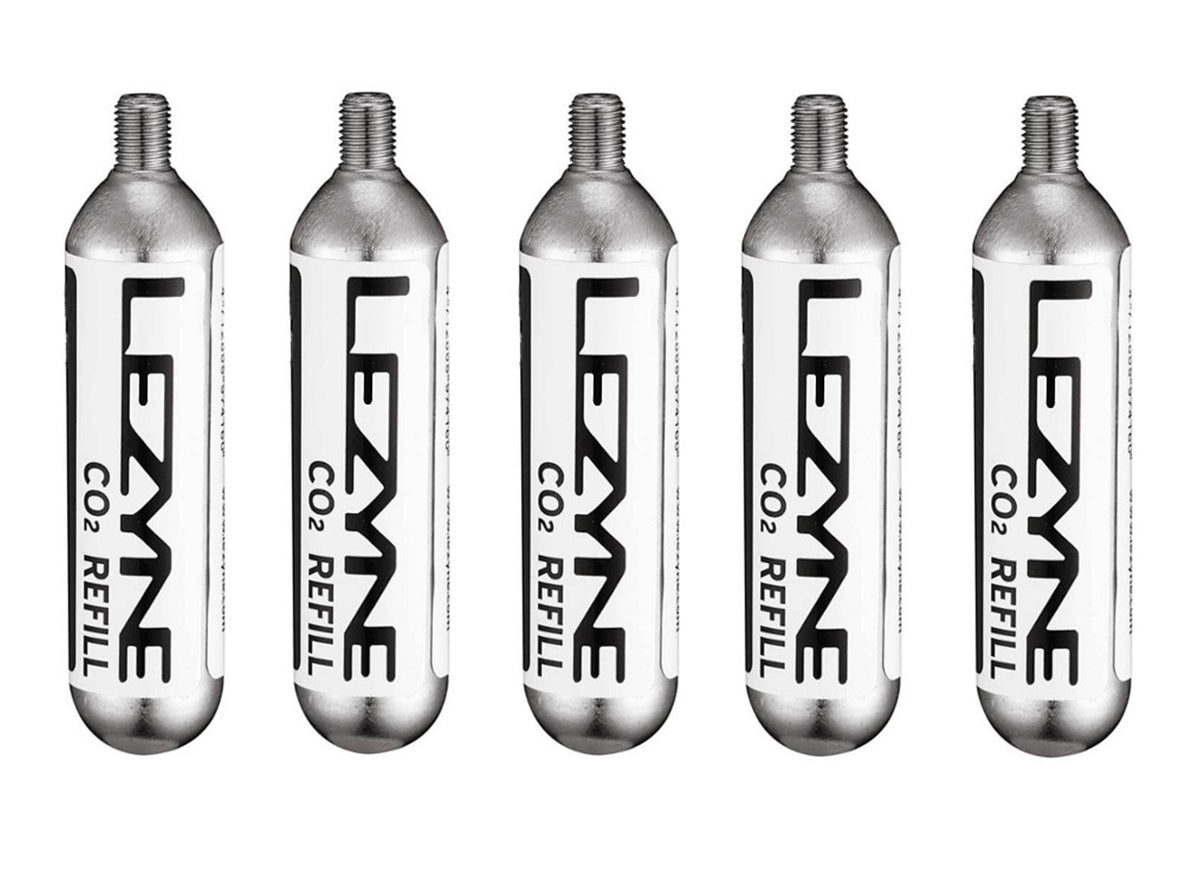 Lezyne CO2 20g Cartridge Silver 5 Pack 