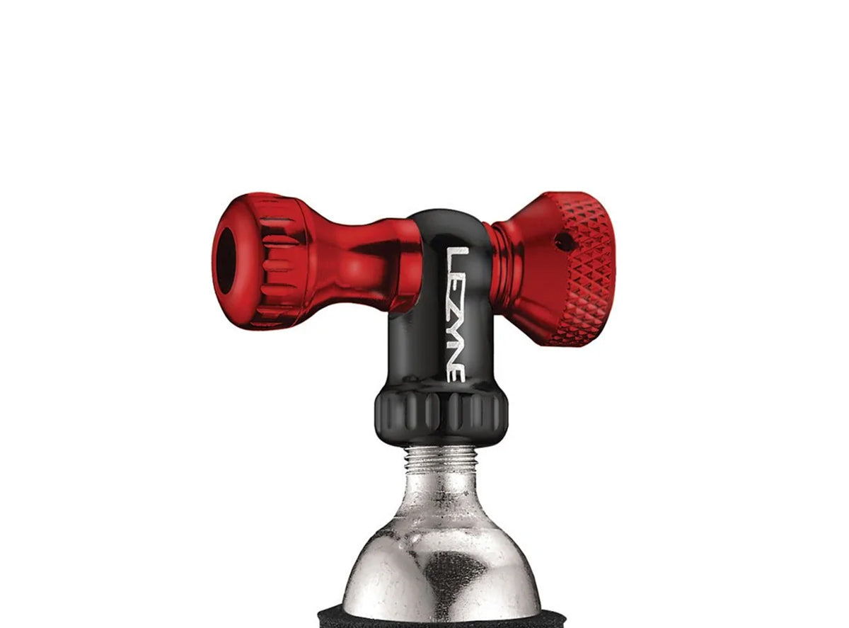 Lezyne Control Drive CO2 Inflator Head - Red Red  