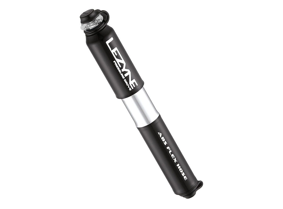 Lezyne Pressure Drive Hand Pump - Medium Black - High Gloss Presta / Schrader 