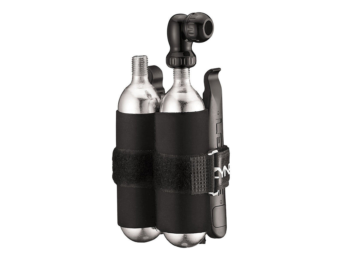 Lezyne Twin Kit CO2 Black Presta / Schrader With 2 x 25g Cartridge