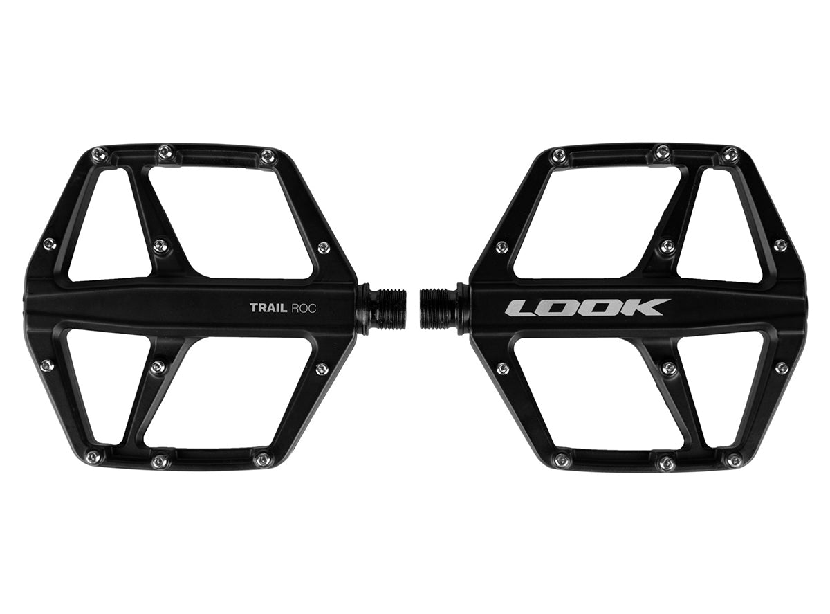 Look GEO TRAIL ROC Platform Pedals - Black Black 9/16" - Chromoly 