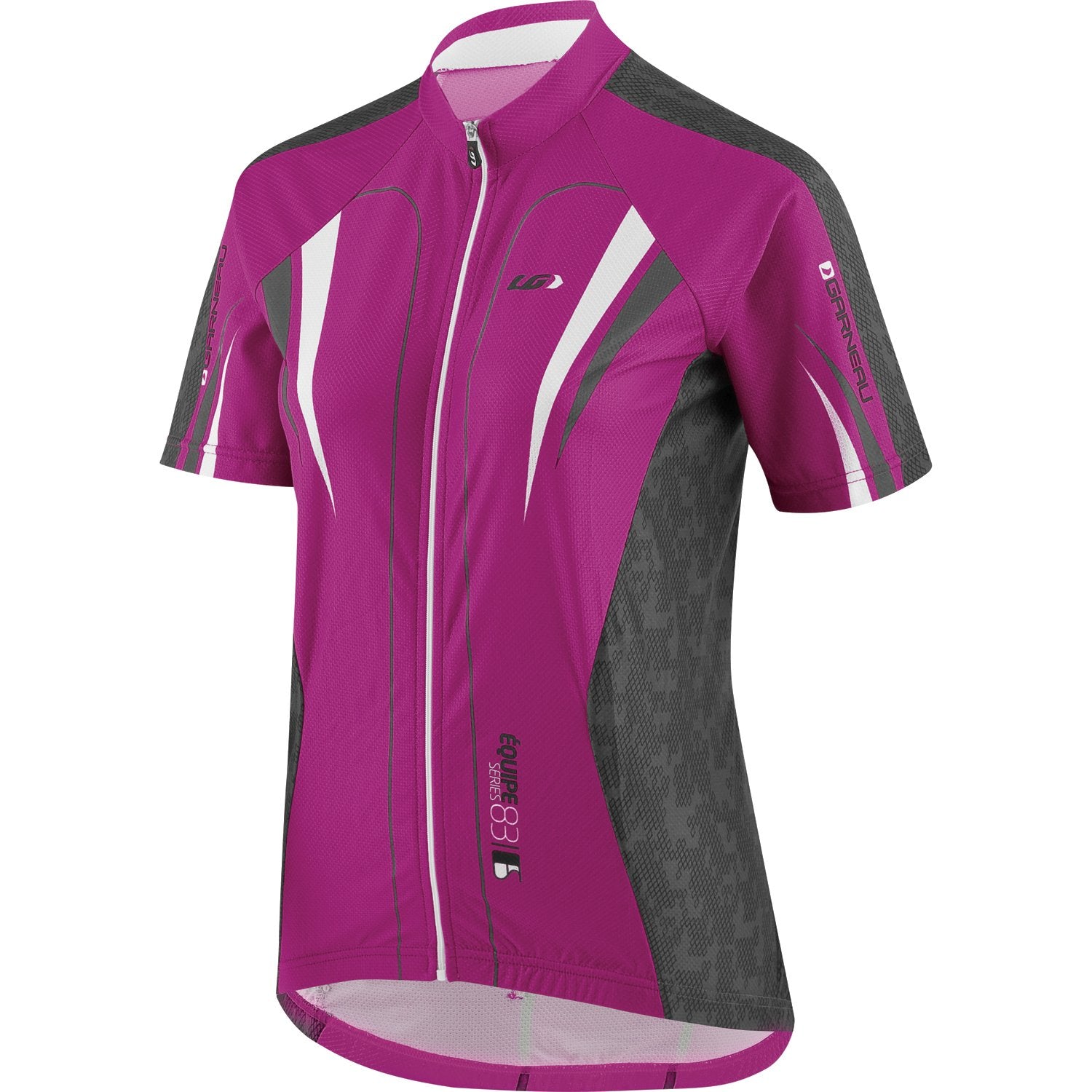 Louis Garneau Premium Short Sleeve Jersey - Womens - Dark Pink Line - -  Cambria Bike