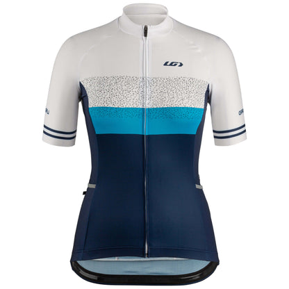 Louis Garneau Premium Short Sleeve Jersey - Womens - Blue Hawaii Line - 2022 Blue Hawaii Line X-Small 