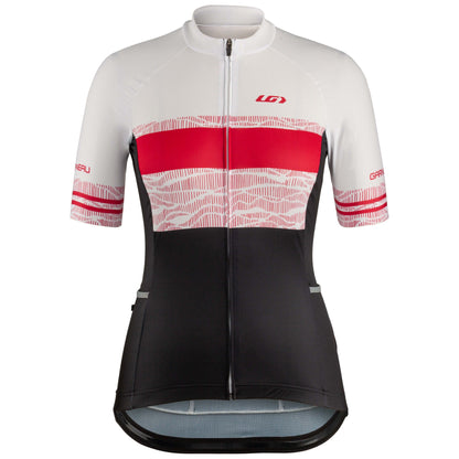 Louis Garneau Premium Short Sleeve Jersey - Womens - Dark Pink Line - 2022 Dark Pink Line X-Small 