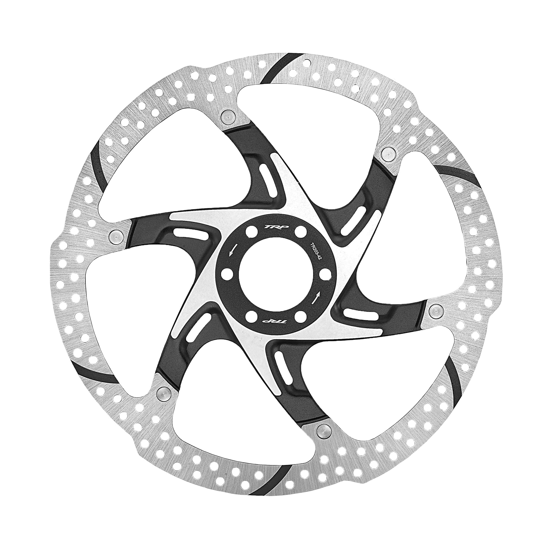 TRP-25 Disc Brake Rotor - 140mm Center Lock 1.8mm Silver/Black