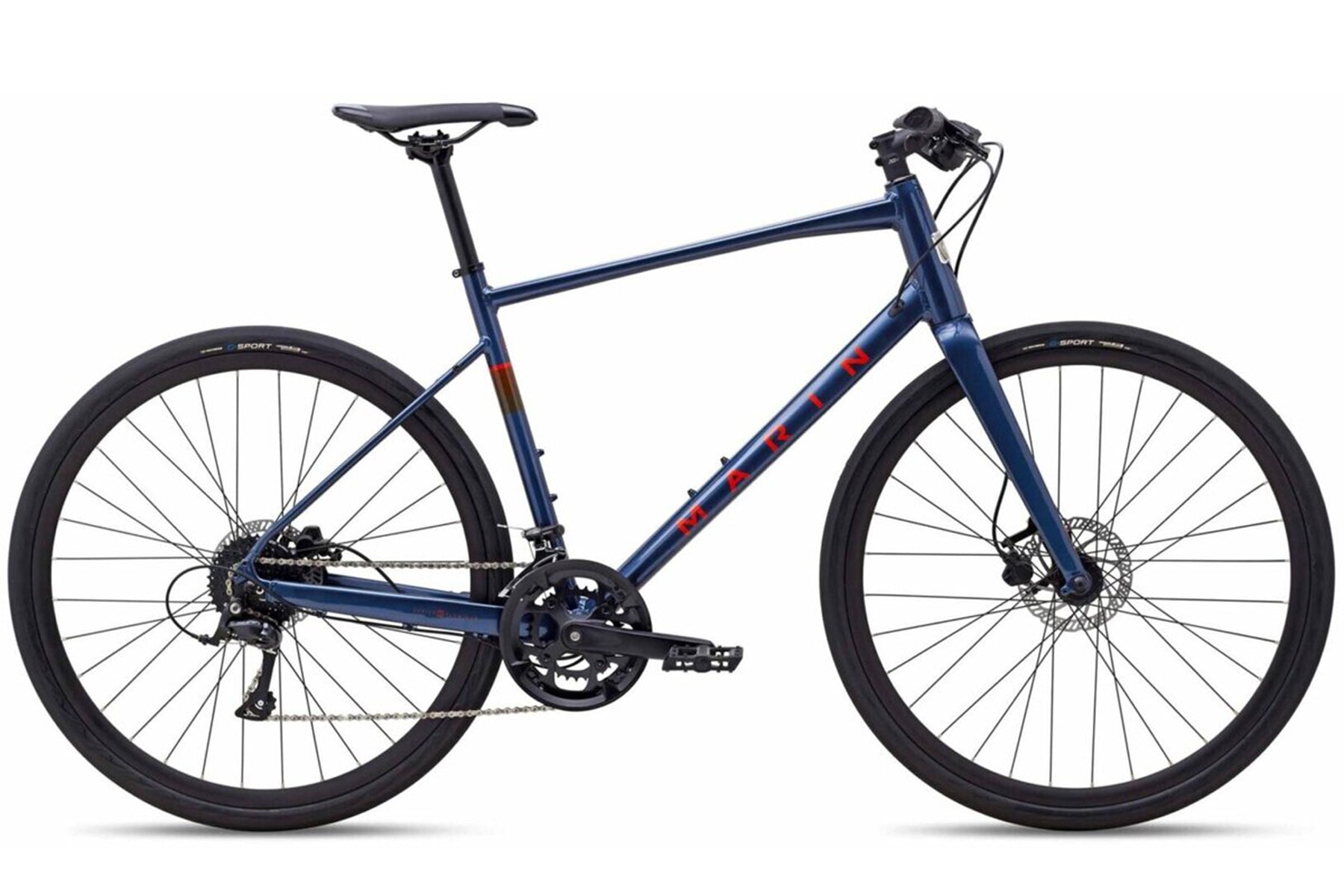 Marin Fairfax 3 700 Fitness Road Bike - Blue-Orange – Cambria Bike