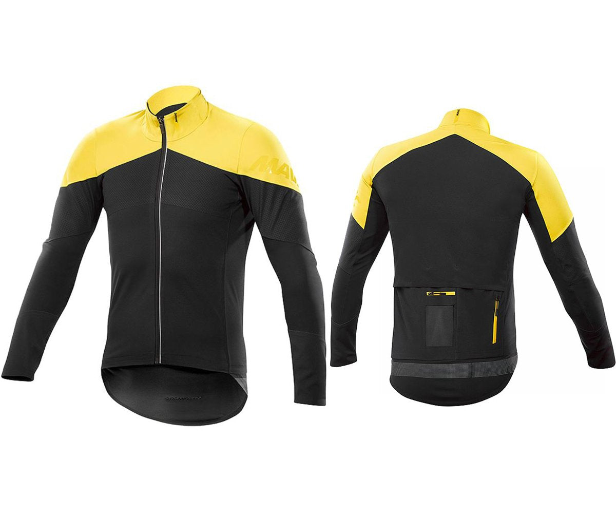 Mavic Cosmic Pro Softshell Cycling Jacket - Black-Yellow Mavic Black - Yellow Mavic Small 